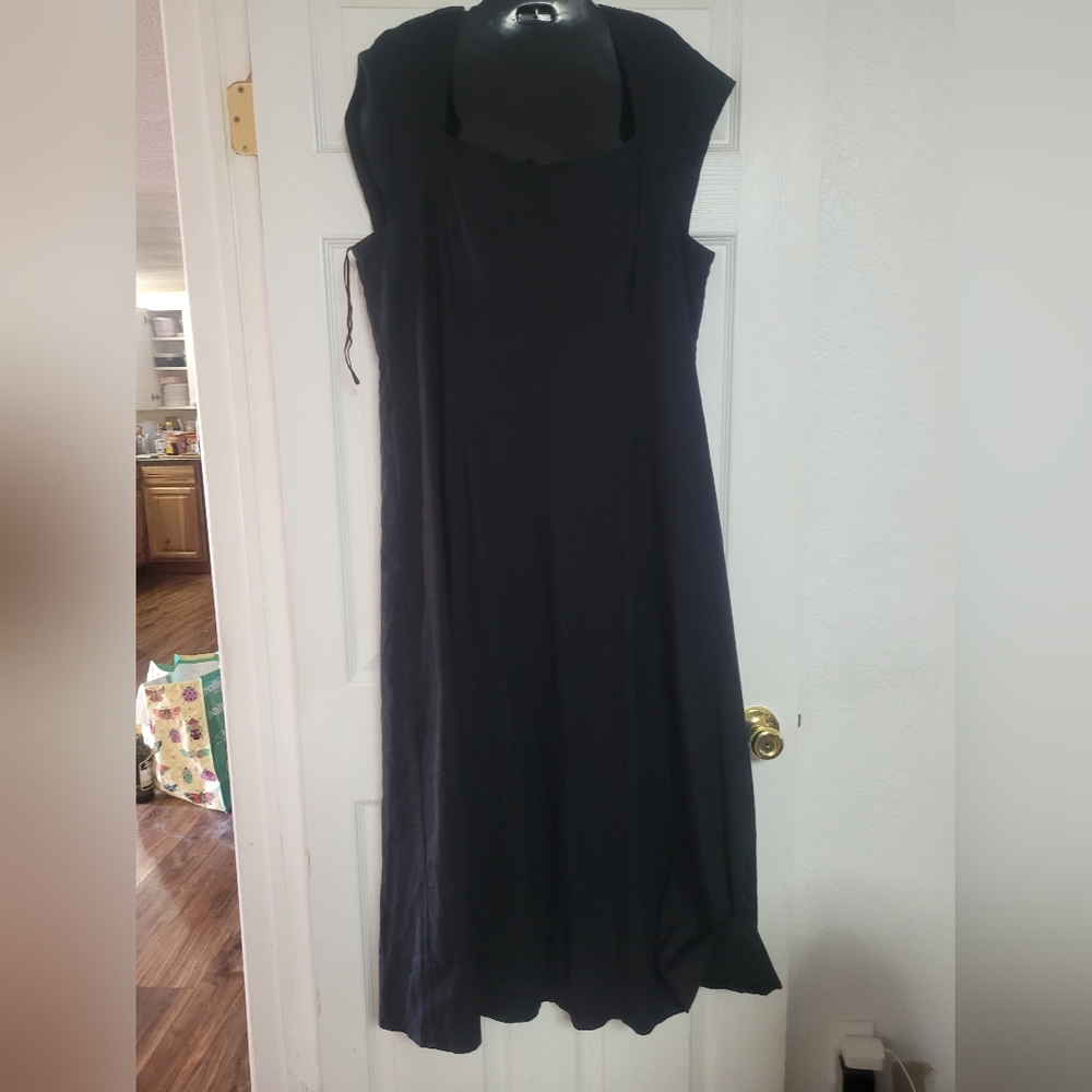 GAP Black Sleeveless Square Neck Sundress